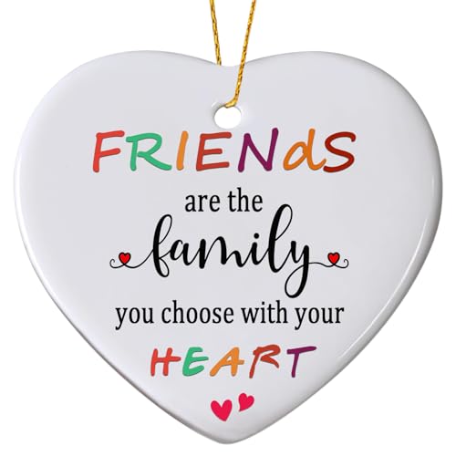 Friends Christmas Ornaments 2026, Friend Ornaments for Women, Friends are The Family We Choose Ornament, Best Friend, Friendship Gifts for Women - color: Friend