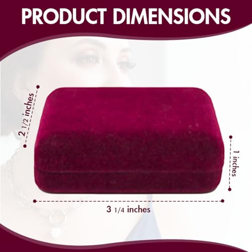 Novel Box Burgundy Communion Keepsake Rosary Box 3.25x2.5x1 Inches - color: Burgundy