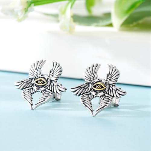 Seraphim Earrings Sterling Silver, Seraphim Biblically Accurate Angels Earrings Christian Angel Gifts for Men
