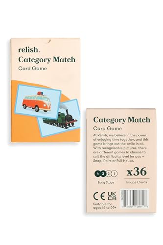 Relish Category Snap Matching Card Game – Dementia Activity for Seniors