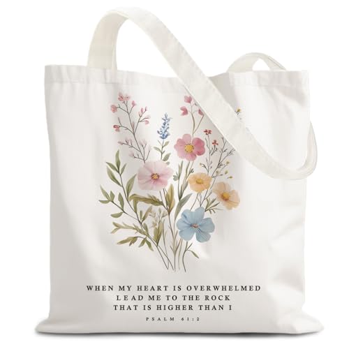 FBB Christian What's the Best that Could Happen Inspirational Tote Bag - color: Psalm 61:2