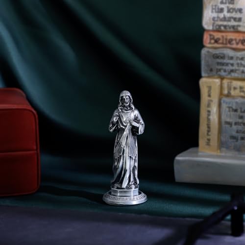KOMI Sacred Heart Jesus Statue for Car Dashboard Catholic Figurines Gifts