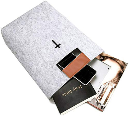 Bible Bag, Felt Carrying Book Cover Case Church Tote Handbag Christian Gift
