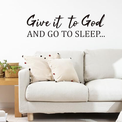 PLIGREAT Give it to God Quotes Wall Decals, DIY Saying Vinyl Wall Stickers - style: Give it to God