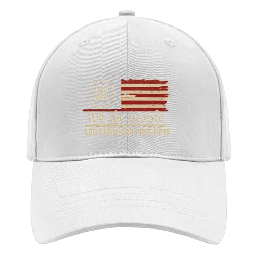 U.S. 250th Anniversary 250 Years Freedoms 1776-2026 Baseball Hats Funny - color: U.s. 250th Anniversary 250 Years Freedoms 1776-20264