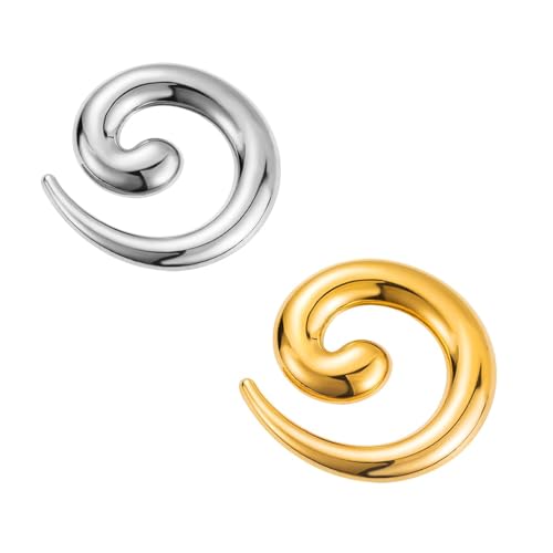Spiral Brooch for Women Gold Greek Goddess Brooch Pin Silver Spiral Statement Brooches Minimalist Brooches Pins Fashion Statement Jewelry Accessories - color: gold silver set