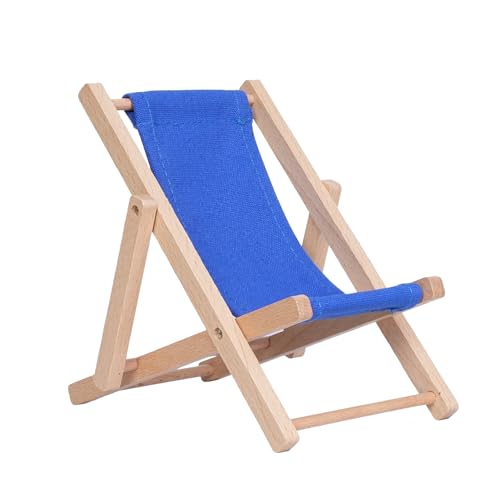 Foldable Wooden Cell Phone Stand, Phone Holder for Desk - color: Navy Blue