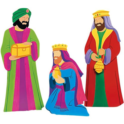 Fun Express Three Kings Outdoor Nativity Set, Multicolor