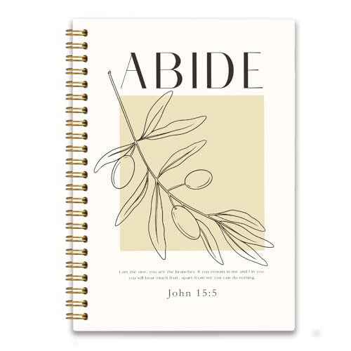 Bible Verse Journaling Notebooks for Women, Christian Women Gifts, Inspirational Christian Spiral Notebook Journal for Teen Girls, John 15:5, 5.8x8.3 in - color: John 15:5