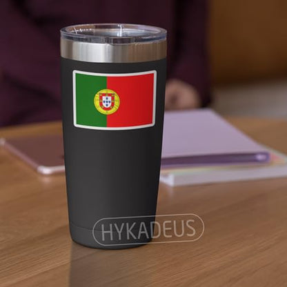(3Pcs) Portugal Flag Stickers – Portuguese National Flag Vinyl Decals - color: Portugal