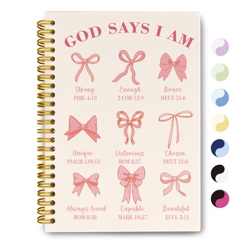 Pink Bible Journal for Women, Christian Prayer Journal for Teen Girls - color: Pink