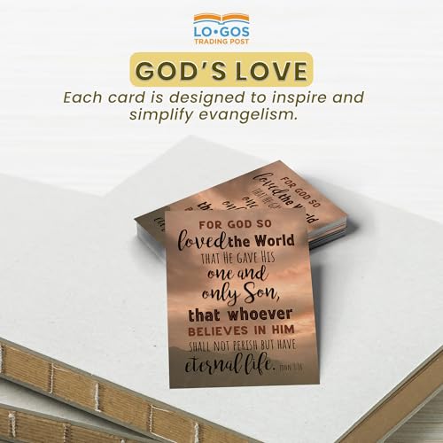 40 Pack John 3:16 Salvation Cards with Scripture, How to be Saved - Pocket cards 4" x 3" Gospel Tracts for Evangelism to Share Faith & Good News - Educational Christian Prayer Cards Bulk Set