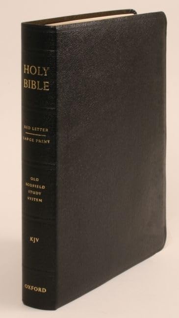The Old Scofield® Study Bible, KJV, Large Print Edition (Black Genuine Leather)
