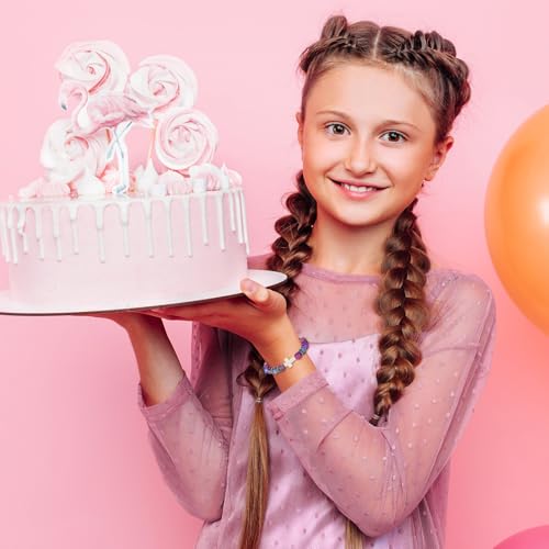 Bracelets for Girls Cross Soccer Bracelets Birthday Gifts for Girl - color: 1# 9th Birthday