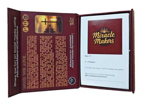 Miracle Makers Card Game | Christian-Themed, No Biblical Knowledge Required | Non-Denominational Fun | Ages 7+, 2–4 Players | Faith-based Gift | Great for Homeschool, Sunday School & Family Game Night
