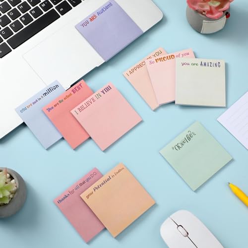Yinder 24 Pcs Inspirational Sticky Notes Gifts, Thank You, Aesthetics - color: Aesthetics, size: Thank You