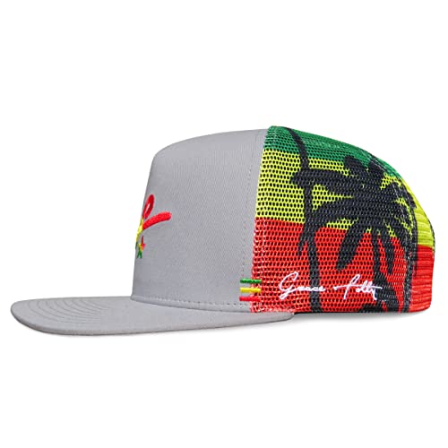 Grace Folly Trucker Hat for Men & Women. Snapback Mesh Caps - color: Rasta