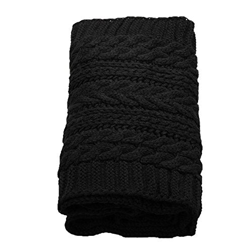 NEOSAN Womens Thick Ribbed Knit Winter Infinity Circle Loop Scarf - color: Crochet Black