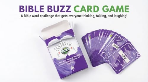 Bible Buzz – Christian Card Game for Families, Friends & Church Groups | Fun Bible Trivia Party Game | Faith-Based Gift for Game Night | Easy-to-Play Guessing Game