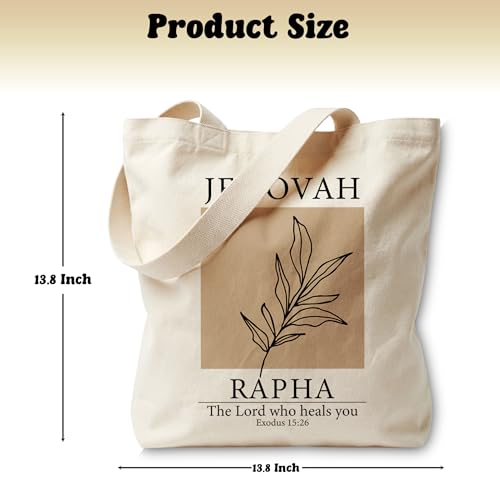 Bible Bags for Women, Christian Tote Bag, Gifts for Christian Women - color: Brown