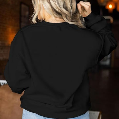 KEEVICI Christian Jesus Sweatshirts For Women Religious Bible Verse Cross Sweatshirt God Hoodie Faith Long Sleeve Shirts - color: Black, size: Medium