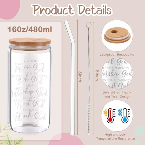 Shinylin 7 Pcs Christian Gift Set for Women Biblical Gifts Women Inspirational Presents Xmas Party Suit - color: Beige