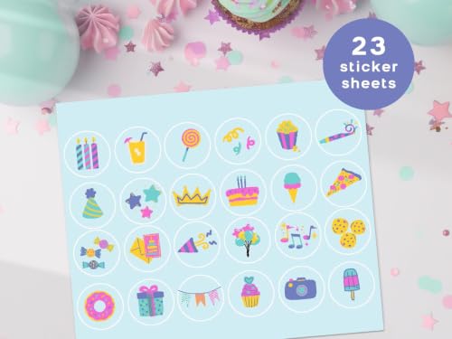Markt Birthday Bingo Game for Kids Birthday Party Games, Kids Party Games Supplies - 23 Players - Pink - color: Birthday Bingo – Pink