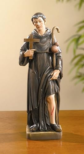 Avalon Gallery Catholic Saints Figurine - Toscana Collection Religious Statue, 8.13" H, Saint Peregrine - color: Saint Peregrine