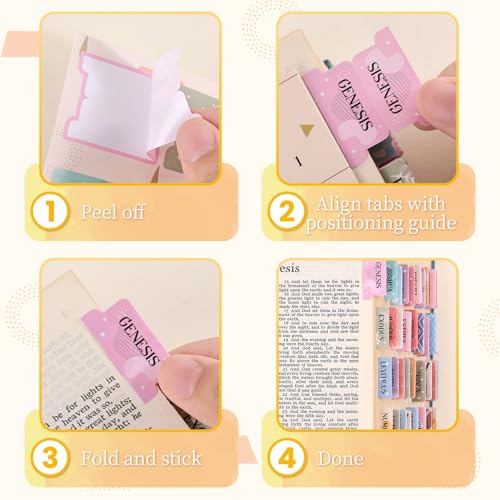Laminated Bible Tabs for Women, Geometry Print, with Alignment Ruler - style: P-Geometry