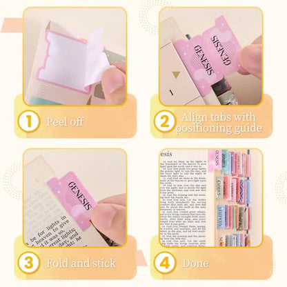 Laminated Bible Tabs for Women, Geometry Print, with Alignment Ruler - style: P-Geometry