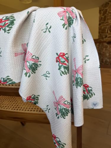 Kitchen Towels, Dish Towels for Kitchen, 3 Pc Kitchen Towel Set - color: Christmas Holly