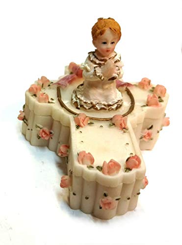 First Communion Keepsake Box 2.25 x 3.25 inches (Pink) - color: Pink