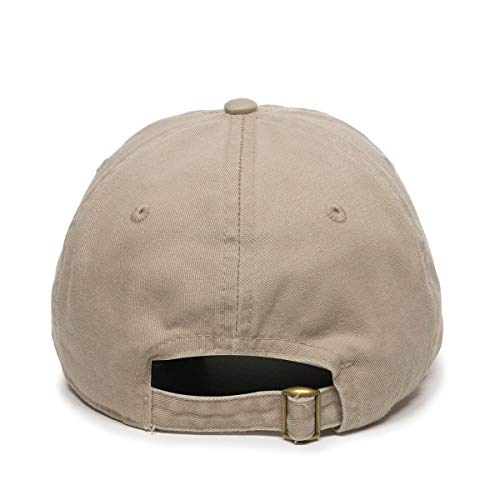 Praying Hands with Cross Baseball Cap Embroidered Cotton Adjustable Dad Hat - color: Khaki