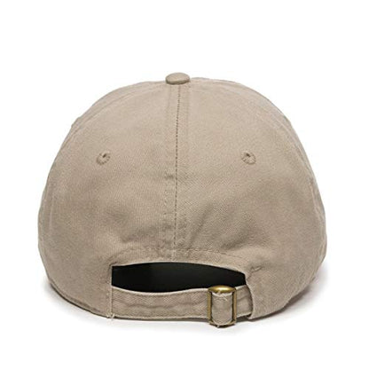 Praying Hands with Cross Baseball Cap Embroidered Cotton Adjustable Dad Hat - color: Khaki