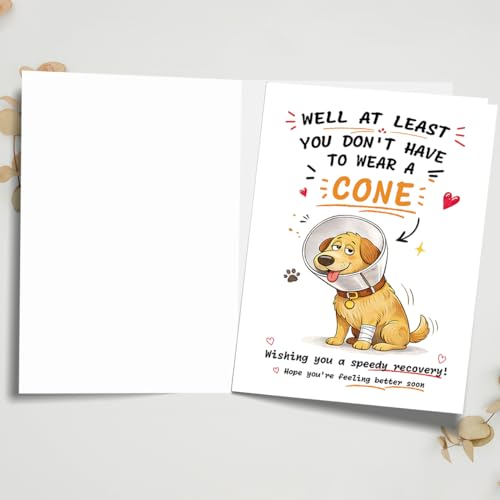 Funny Get Well Card, Get Well Soon Recovery Card - color: BK-054