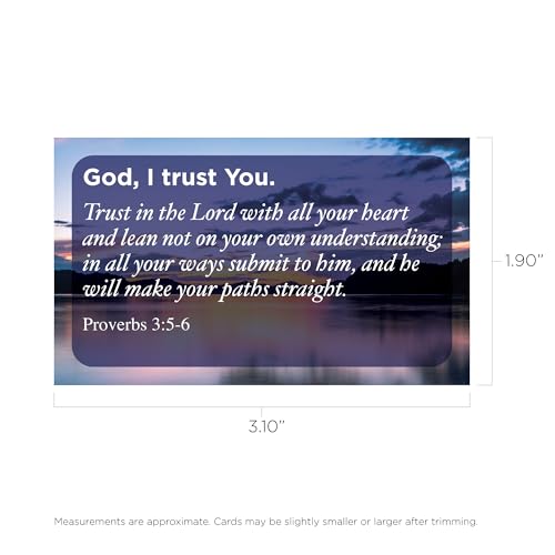 Logos Trading Post Prov 3:5-6 Pass It On Scripture Cards, Pack of 25 - color: God I Trust You