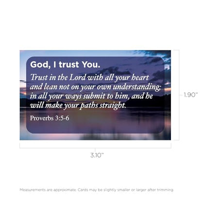 Logos Trading Post Prov 3:5-6 Pass It On Scripture Cards, Pack of 25 - color: God I Trust You
