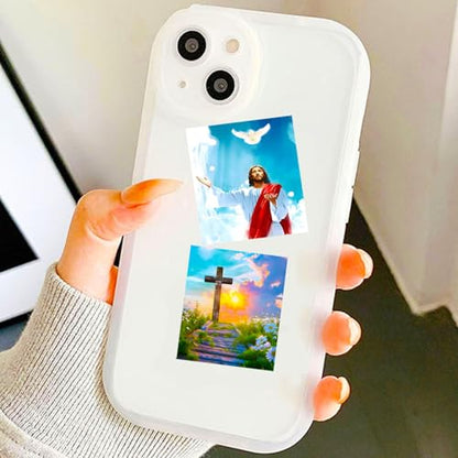 Jesus Christian Stickers, Religious Bible Faith Cross Sticker Pack Gifts for Adults Teens and Kids, 65PCS Vinyl Waterproof Aesthetic Jesus Stickers for Water Bottles Laptops Skateboards Guitar - color: Jesus Christian