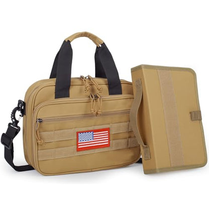 Tactical Bible Case for Men,2 Compartment Carrying Bible Cover for Church - color: brown