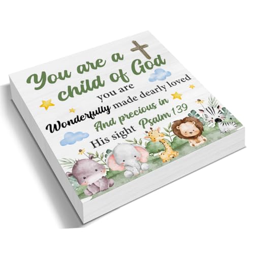 Baptism Gifts for Girl Boy, Baptism Decor You Are a Child of God Wood Sign