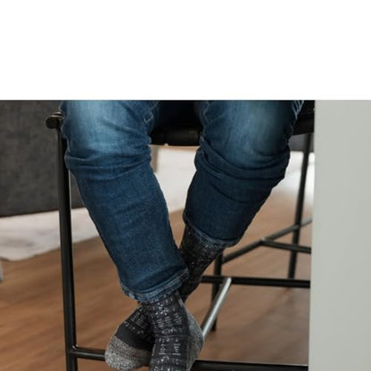 Bible Verse Socks for Men, Christian Scripture Crew Socks, Faith Gift - color: Amazing Grace Hymn