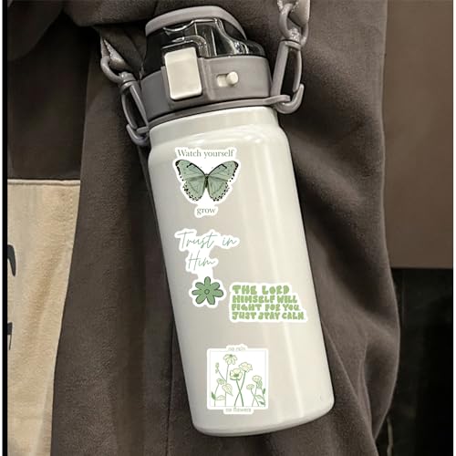 Sapuion 200PCS Bible Stickers, Inspirational Christian Stickers, Bible Verse Stickers, Aesthetic Jesus Faith Stickers for Water Bottles, Religious Christian Gifts for Kids Men and Women