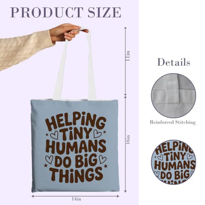 Chicimln Teacher Appreciation Gifts Tote Bag, Kindergarten Preschool Teacher Gifts Canvas Tote Bags - color: Teacher Gift 08