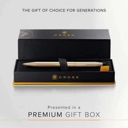 Cross Classic Century 23KT Gold Ballpoint Pen, Medium Point, Black Ink - color: Gold