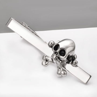 Silver Gold Cross Tie Clip for Men CZ Mother of Pearl Oil Drip Tie Bar Clip Personalized - color: Silver-sukll
