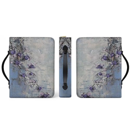 PU Bible Case, Bible Cover for Women,Small Bible Covers with Leather Bookmark (Set of 1), Bible Carrying Case,Art Painting - color: Art Painting, size: Small