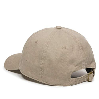 Praying Hands with Cross Baseball Cap Embroidered Cotton Adjustable Dad Hat - color: Khaki