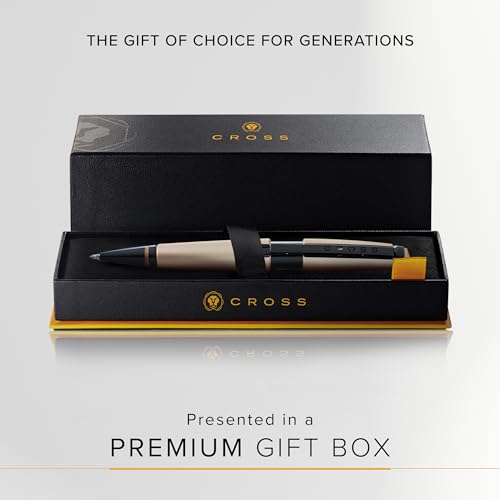 Cross Edge Matte Hazelnut Gel Rollerball Pen, Medium Point, Black Ink - color: Matte Hazelnut