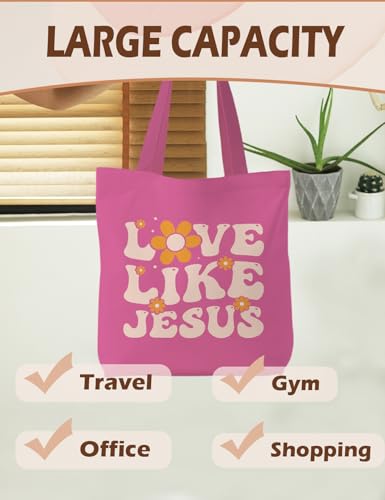 Bible Bags for Women, Christian Tote Bag, Gifts for Christian Women - color: Love Like Jesus