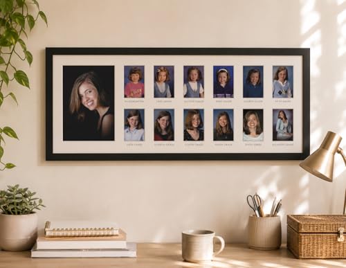 Pearhead School Years Graduation Frame, K-12 Photo Collage Photo Frame - color: K-12 Frame, size: 2.5X3.5
